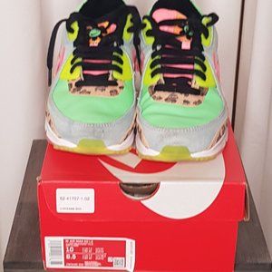 Nike Air Max Sneakers 90 LX Illusion Green Leopard